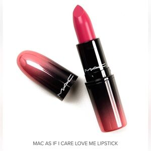 Last one! MAC AS IF I CARE Lipstick NIB Love Me rare discontinued